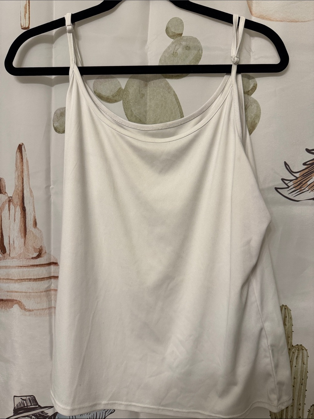 Women’s White Spaghetti Strap Tank Top